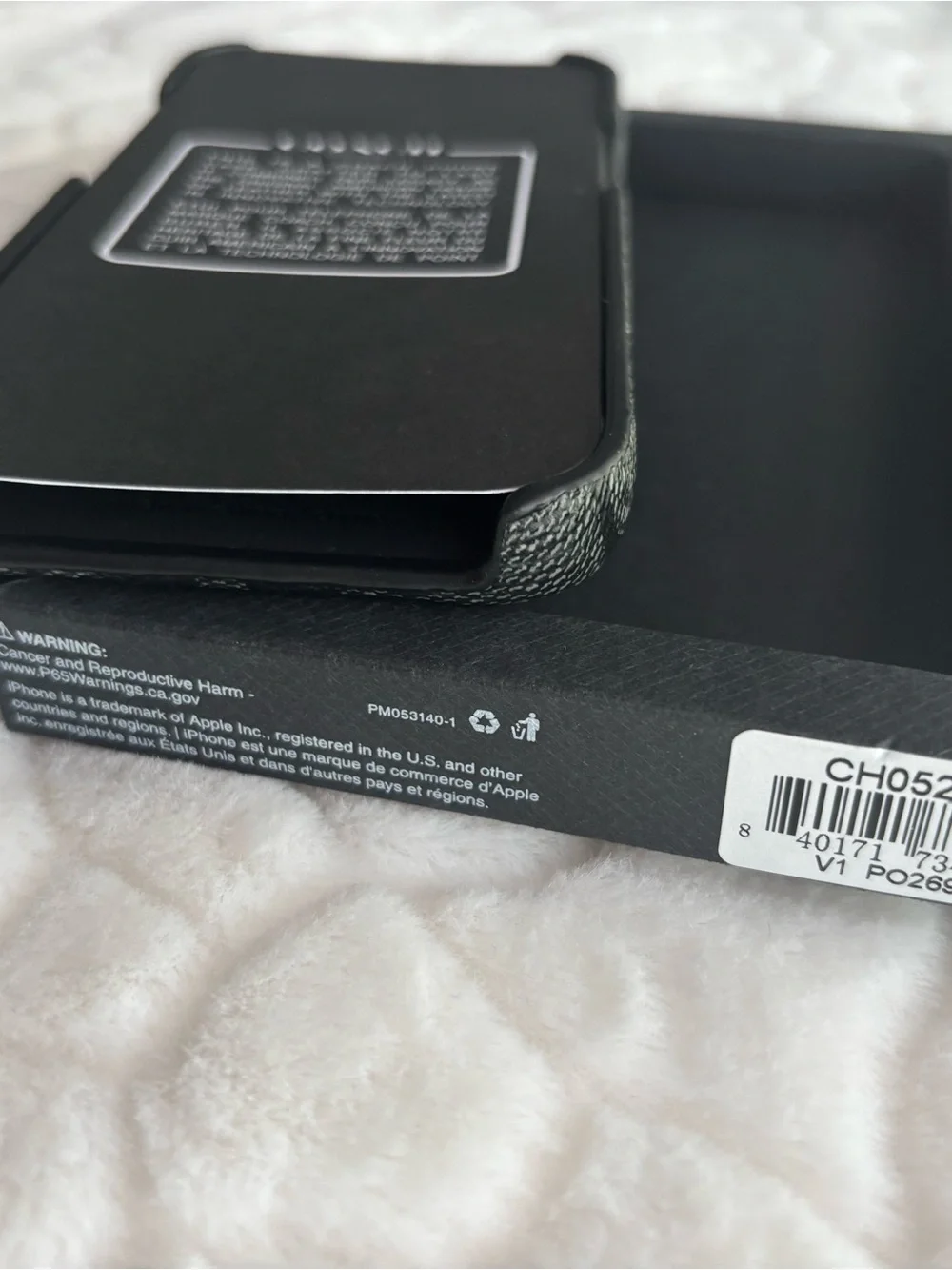 Coach Black Signature Slim Case for iPhone 15